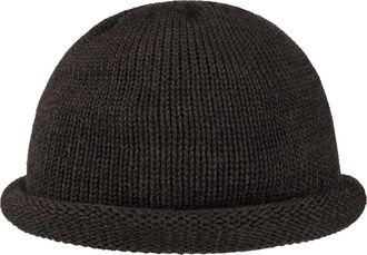 Lierys Winter Docker hat Women/Men - Made in Germany - Beanie Made of New Wool - Functional Knitted hat - Wool hat Autumn/Winter Dark Brown One Size