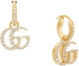 Gucci Gg Marmont Crystal Earrings