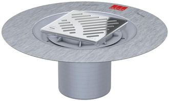Aco Aco Easy-flow Aufsatzst&uuml;ck 149x149 Abs/rahmen/schlitzrost V2a Verrie., 5141.30.00