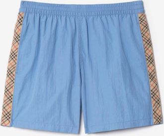 Burberry Check Trim Swim Shorts