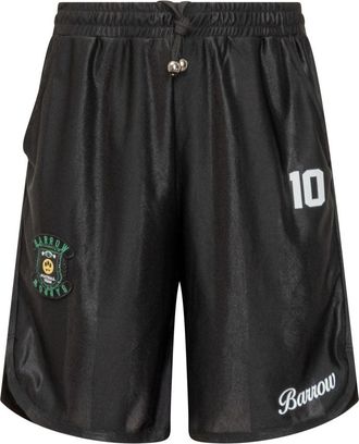 Barrow Black Polyester Bermuda Shorts