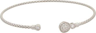 Meshmerise 18K Plated 0.18 Ct. Tw. Diamond Bangle Bracelet