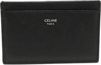 Celine Tweedehands leren portemonnees - Dames - Vintage Accessoires - Zwart - ONE Size - Leer - Vintage
