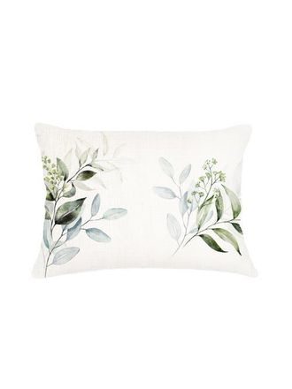 Anaya with Love Eucalyptus Linen Dutch Euro Pillow 28x36 with Down Alternative Insert in Green at Nordstrom