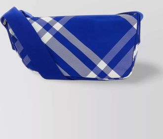 Burberry embroidered nylon messenger bag