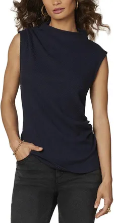 Wit & Wisdom Wit & Wisdom Sleeveless Asymmetrical Pleat Tank Top