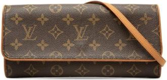 Louis Vuitton Pre-owned Pochette Schoudertas - Dames - Vintage Schoudertas - Bruin - ONE Size - Leer - Vintage