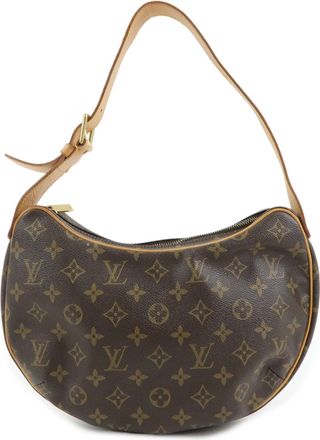 Louis Vuitton Croissant Monogram Canvas Brown Canvas Handbag (Pre-Owned)