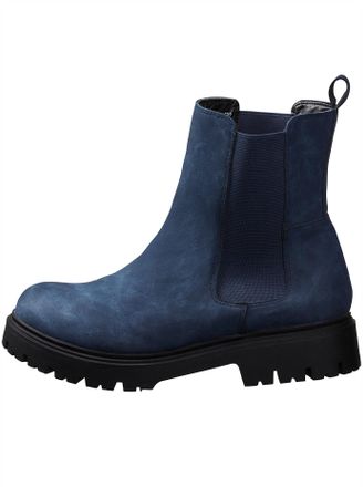 Sheego Ankleboots SHEEGO, Damen, Gr. 37, XXL-Schaft, blau, Lederimitat, Schuhe Ankleboots