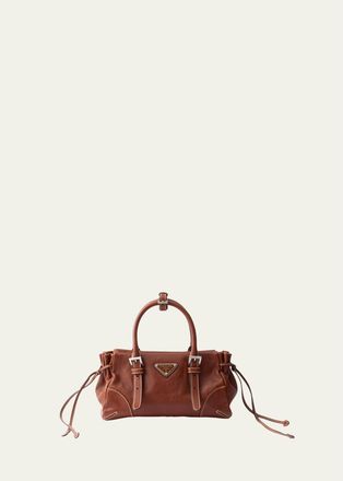 Prada Bonnie Leather Top-Handle Bag