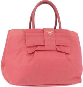 Prada Pre-owned Vintage Hand Bag - Dames - Vintage Handtas - Roze - ONE Size - Leer - Vintage