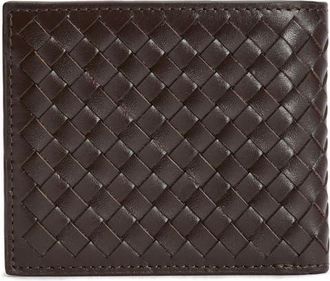 Barbour Farne RFID Woven Leather Bifold Wallet in Brown at Nordstrom