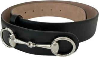 Gucci Pre-owned Vintage Standard Belt - Dames - Vintage Accessoires - Zwart - ONE Size - Leer - Vintage