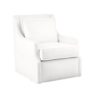 Ballard Designs Brier Swivel Chair - In Stock - Gowan White InsideOut - Ballard Designs