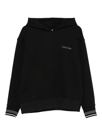 Calvin Klein Hoodie met geborduurd logo - Zwart