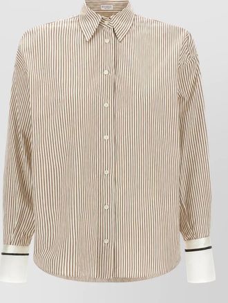 Brunello Cucinelli striped cotton shirt