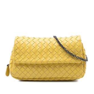 Bottega Veneta Pre-owned Bottega Veneta Mini Nappa Intrecciato Expandable Chain Flap Crossbody Ladies GGMPRRZ8ZAGR3F57