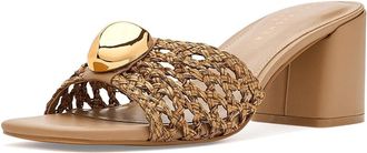 Marc Fisher Farrel Womens Dress Sandals Medium Natural : 8.5 M, Textile