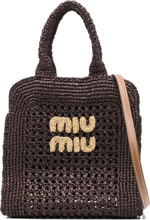 Miu Miu Borsa tote alluncinetto - Marrone
