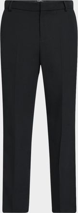 Balmain Men & apos;s Straight-Fit Tailored Satin-Trim Pants