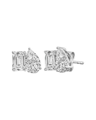 House of Brilliance Haus Of Brilliance 14K 2.00 Ct. Tw. Lab-Grown Diamond Stud Earrings