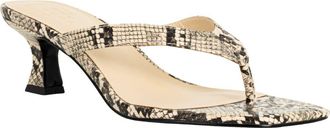 Shushop Franny Kitten Heel Flip Flop in Snake Print at Nordstrom, Size 6