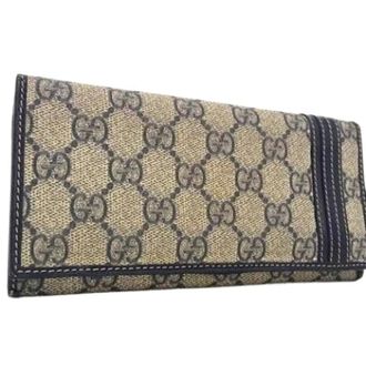 Gucci Pre-owned Long wallet (bi-fold) - unisex - Gucci Vintage - Vintage Wallets - Brown - ONE SIZE - Pre-owned