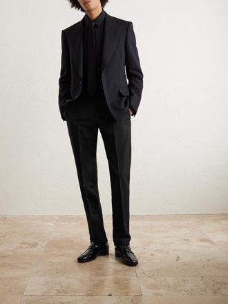 Tom Ford Atticus Straight-Leg Wool and Mohair-Blend Suit Trousers
