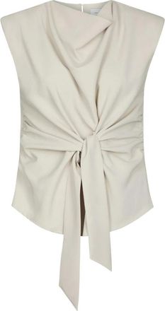 Neo Noir Ellis Blouse - Dames - Blouses - Beige - M - Polyester - Overhemden