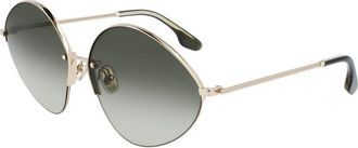Victoria Beckham Gold Metal Womens Sunglasses