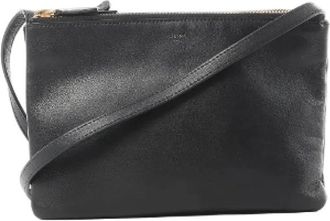Celine Pre-owned Cross Body Bags, female, Black, Size: ONE SIZE Pre-owned Trio Small Crossbody