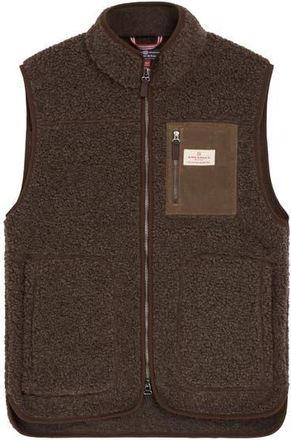 Amundsen & Scott Heroes Wool Fleece Vest Womens in Cowboy at Nordstrom, Size X-Large Eu