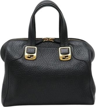 Fendi Pre-owned Vintage Tote Bag - Dames - Vintage Handtas - Zwart - ONE Size - Leer - Vintage