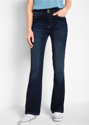 Bonprix Push-up-Jeans BONPRIX, Damen, Gr. 38, N-Gr, blau (dunkelblau denim), Obermaterial: 71% Baumwolle, 27% Polyester, 2% Elasthan, regular fit, Jeans Push-