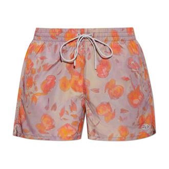 Diesel Heren, Badkleding, Paars, Maat: M Poliester