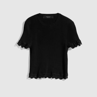 Gucci Fine Matte Viscose Rib Top, Black, Ready-to-wear
