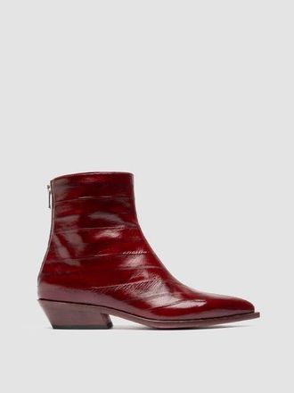 Officine Creative Noelie DD 109 Leather Ankle Boots in Burgundy at Nordstrom, Size 39