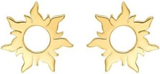 Tresorra 14K Yellow Gold Flaring Sun Stud Earrings