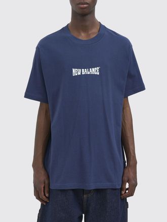 New Balance T-shirt relaxed fit in cotone con stampa logo a contrasto