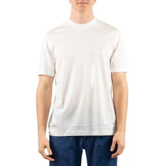 Emporio Armani T-shirt met logo-detail - Heren - T-shirts - Wit - M - Katoen - Tops