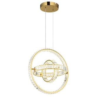 Netlighting Neil Pendant Gold Colors K5 Crystals 3x LED Dimmable 2700 6000K