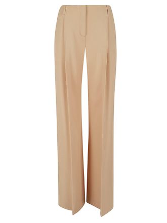 Ermanno Scervino Fluid Palazzo Trousers with Pressed Center Pleat