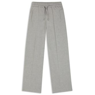 BOSS Oversized-fit trousers in stretch twill