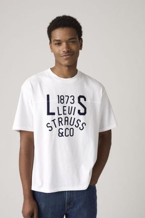 Levi's T-shirt Lockwood Practice - Uomo - XL - Bianco / Two Horse Jersey Bright White - 11-0601 Tcx
