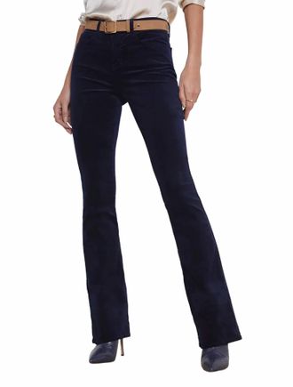 L'agence Stevie High Rise Straight Pants In Noir