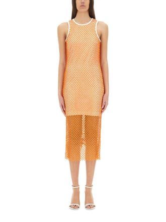 Moschino Mesh And Sequin Dress