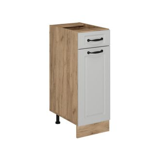 Vicco Mueble Bajo De Cocina R-line, Blanco Casa De Campo, 30 Cm Sin Encimera