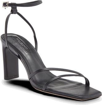 Tony Bianco Corso Ankle Strap Sandal in Black Nappa at Nordstrom, Size 8.5