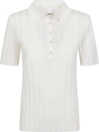 Allude Top van scheerwol - Dames - Ronde hals truien - Wit - S - Wol - Truien & Vesten