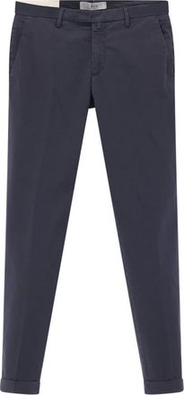 BRIGLIA 1949 Slim-Fit Chino - Heren - Chinos - Blauw - L - Katoen - Broeken